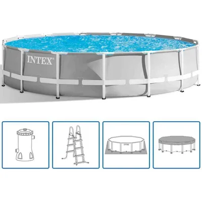 Intex - Set Piscina Prism Frame 457x107 cm