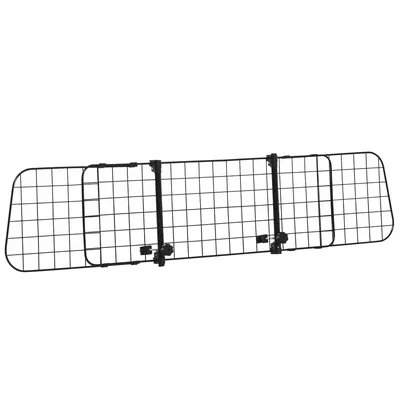PawHut Barriera Divisore per Cani Universale per Poggiatesta Macchina Facile da Installare Regolabile 91-152cm Aosom
