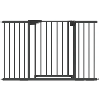 PawHut Cancelletto di Sicurezza per Cani e Bambini 76-130 cm a Pressione, Bianco   Aosom Italy