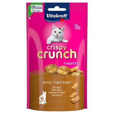 Vitakraft Crispy Crunch con Malto Snack per gatto - Set %: 4 x 60 g