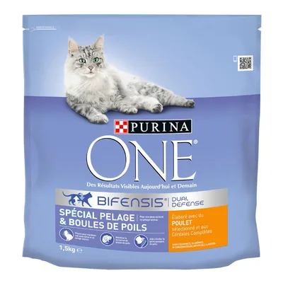 PURINA ONE Pelle & Boli di pelo Crocchette per gatti - 1,5 kg
