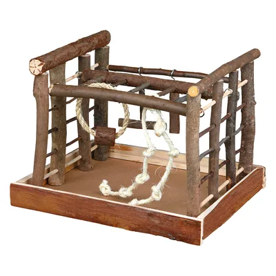 Palestra gioco Trixie in legno Natural Living - cocorite - L35 x P29 x H25 cm