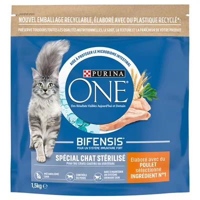 PURINA ONE Sterilised al Pollo Crocchette per gatto - Set %: 2 x 1,5 kg