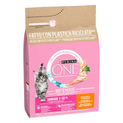 Prezzo speciale! PURINA ONE Crocchette per gatti - 2 x 2,8 kg Junior