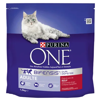 PURINA ONE Adult Manzo & Cereali Crocchette per gatto - Set %: 4 x 1,5 kg