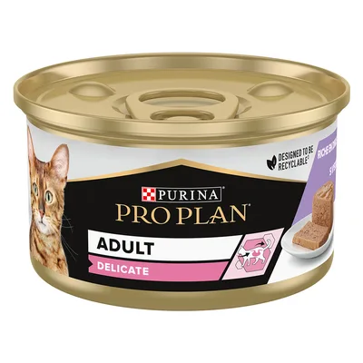 PURINA PRO PLAN Cat Delicate - 24 x 85 g Tacchino