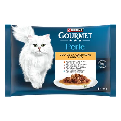Gourmet Perle Pacco misto 4 x 85 g - Duetto di terra (4 varianti)