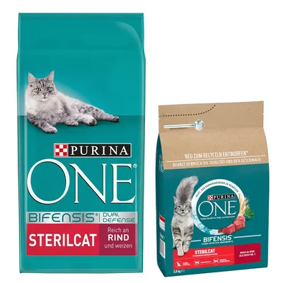 PURINA ONE SterilCat crocchette con Manzo per gatto -  Set %: 2 x 9,75 kg