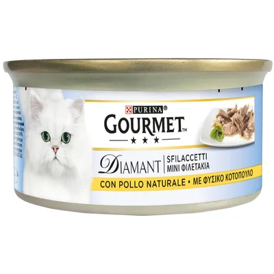 Gourmet Diamant 48 x 85 g - Sfilaccetti con Pollo naturale