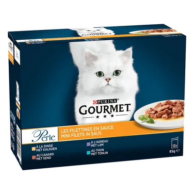 Gourmet Perle Selezione mista 12 x 85 g - Filettini in Salsa