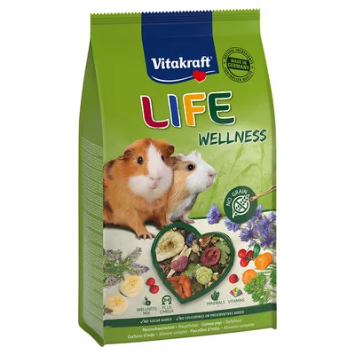 Vitakraft Life Wellness Porcellini d'India - 600 g
