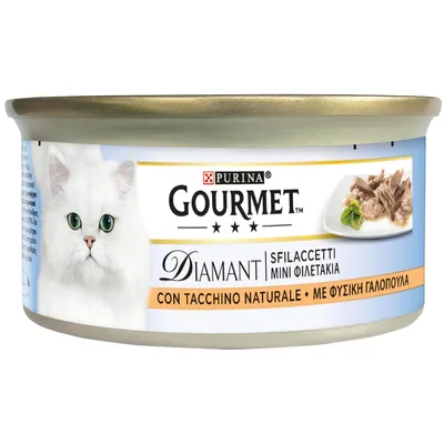 Gourmet Diamant 48 x 85 g - Sfilaccetti con Tacchino naturale