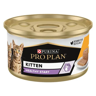 4 + 1 gratis! 30 x 85 g / 120 X 85 g PURINA PRO PLAN - 120 x 85 g Kitten Healthy Start Pollo