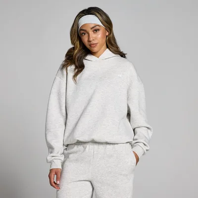 Felpa con cappuccio vestibilità oversize MP Basics da donna - Grigio chiaro mélange - XXL