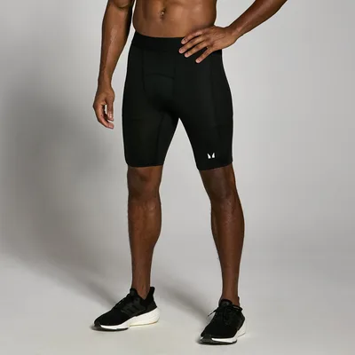 Pantaloncini sportivi aderenti MP da uomo - Neri - XXS