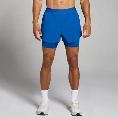 Pantaloncini ampi 2 in 1 MP Tempo da uomo - Azzurro intenso - XXL