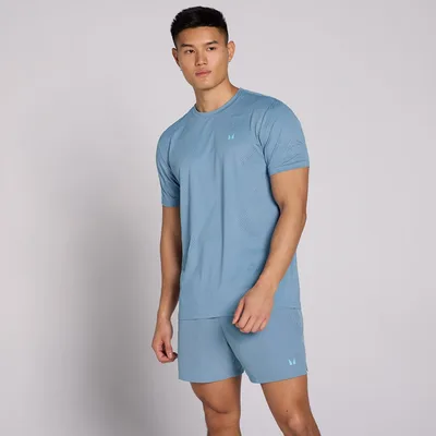 T-shirt grafica MP Active Training Pillar uomo - Blu nebbia - L