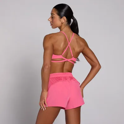 Reggiseno sportivo MP Tempo con spalline incrociate regolabili donna - Rosa acceso - M