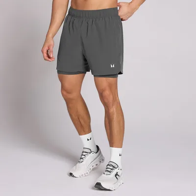 MP Men's 5  2-in-1 Training Shorts - Dark Grey - M