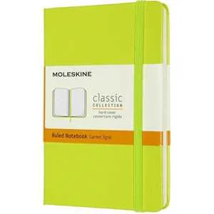 Taccuino Moleskine a righe Pocket copertina rigida Lemon. Verde