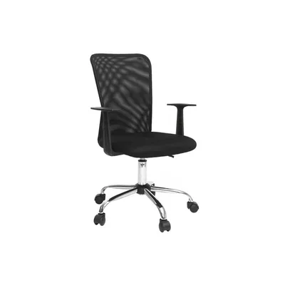 Poltrona da ufficio design mesh nero PLUZ