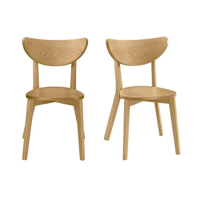 Set di 2 sedie quercia LEENA