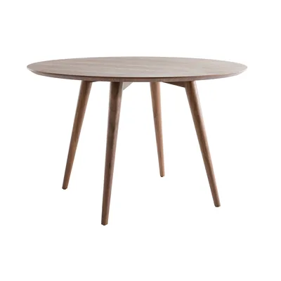 Tavolo da pranzo rotondo noce D120 LIVIA