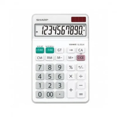 SHARP Calcolatrice EL331WB Da Tavolo
