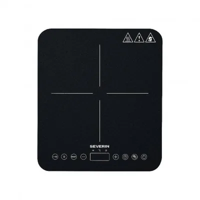 SEVERIN Fornello Elettrico KP1025 Potenza 2000 Watt 1 Piastra A Induzione Vetroceramica Colore Nero