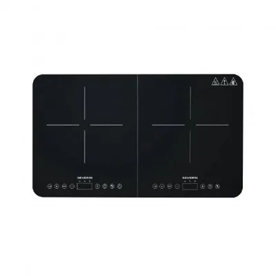 SEVERIN Fornello Elettrico DK1027 Potenza 3400 Watt 2 Piastre Vetroceramica